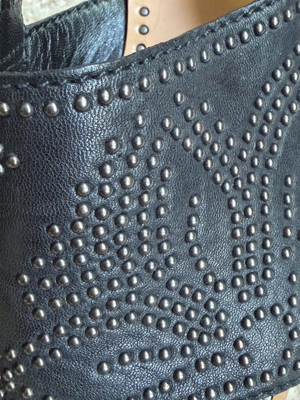 Miu Miu Black Studded Sandal - Picture 3 of 6